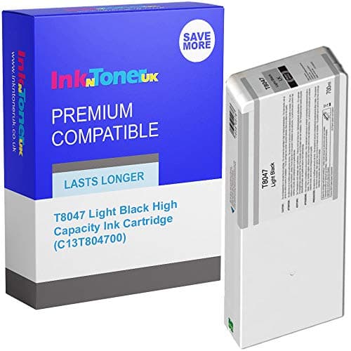Image of Compatible T8047 Light Black High Capacity Ink Cartridge (c13t804700)
