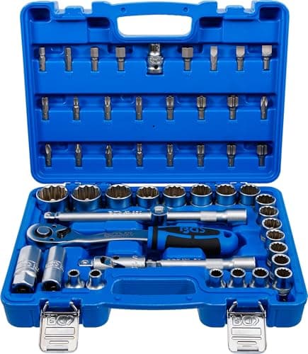 Image of BGS 74509 | Socket Set 12-Point | 12.5 mm (1/2") Drive | 8-32 mm | 51 pcs.