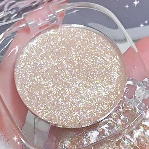 Image of Shimmering Gold Cream Eyeshadow Palette for Day & Night Make-Up - Waterproof, Long-Lasting Glitter & Shimmer Shades - Perfect for Women & Girls