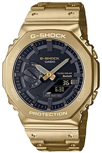 Image of G-Shock Casio GM-B2100GD-9AJF [ () Fully Metal Model with Smartphone Link GM-B2100 Yellow Gold Color Model] Imported Watch from Japan March 2023 Model, Gold, Digital