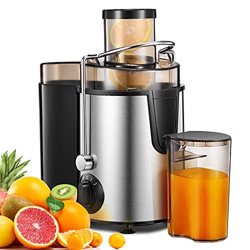 Image of Juicer Machines, FOHERE Juicer Whole Fruit and Vegetables with 3-Speed Setting, Upgraded Version Max Power 800W Motor Quick Juicing, Cleaning Brush and Juicing Recipe Included