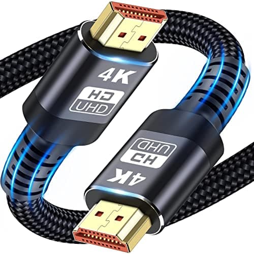 Image of HDMI Cable, 8K 4K HDMI Cable 1M, 0.5M, 2M, 3M, 5M, 6M, 7.5M Lengths for Selection,Ultra High Speed Braided HDMI Lead Support 4K@60Hz, ARC, HDR, 3D, Ethernet Compatible with All HDMI Devices