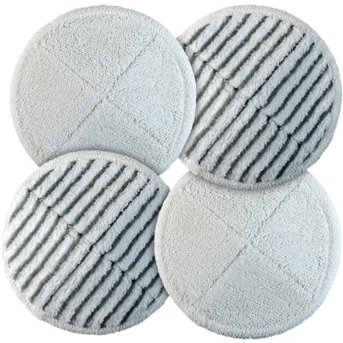 Image of 4Packs Clean Mop Pad,Compatible for Bissell,2124 2039A Hard Floor Mop Cleaners 2 Soft 2 Scrubby Replacement Parts