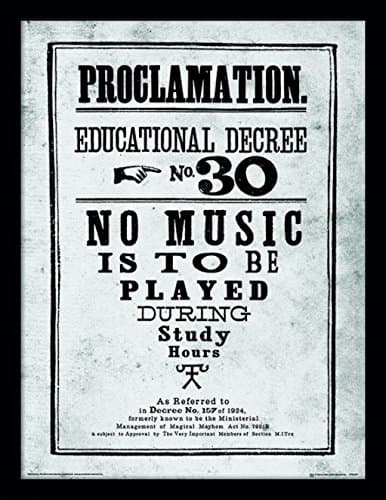 Image of Harry Potter "Framed Print, Proclamation, 30 x 40cm