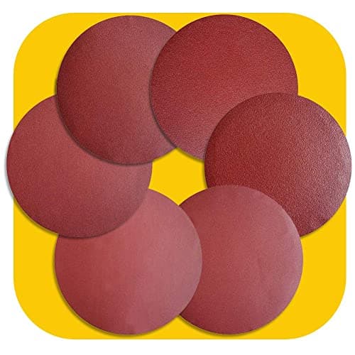 Image of 30 PCS 200mm NO-Hole PSA Aluminum Oxide Sanding Disc, Self Stick(5 Each of 60 100 150 180 240 400)