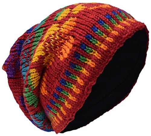 Image of Gheri Woolen Fleece Lined Skullies Oversized Beanie Hats A