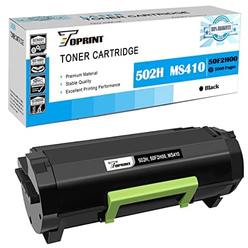 Image of TOPRINT Compatible Toner Cartridge 502H 50F2H00 High Capacity 5000 Pages Black for Lexmark MS310d MS310dn MS312DN MS410d MS410dn MS415DN MS415dn MS510dn MS610de MS610dn MS610dte MS610dtn Printer