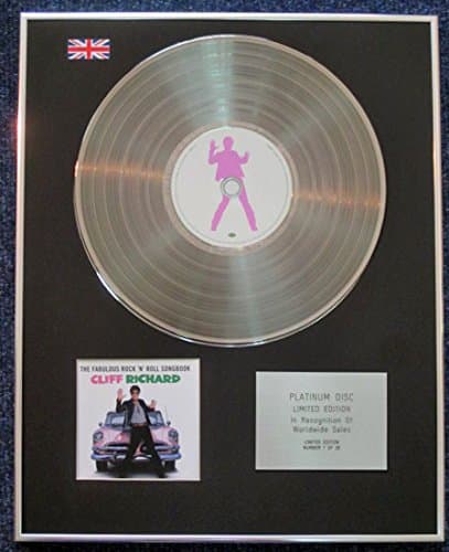 Image of Century Presentations Cliff Richard - Limited Edition CD Platinum LP Disc - The Fabulous Rock 'n' Roll Songbook