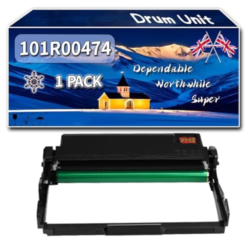 Image of 101R00474 Drum Unit Compatible for Xerox Phaser 3260DNI WorkCentre 3225 3225DNI Printers, High-Definition Printing Effect with Chip (Black)