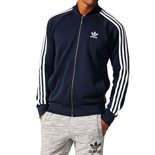 Image of adidas Originals Men's Superstar Track Top, Legend Ink/White, X-Small