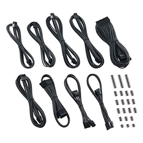 Image of Cablemod Classic ModMesh C Series Corsair RMi & RMX Carbon Cable Set