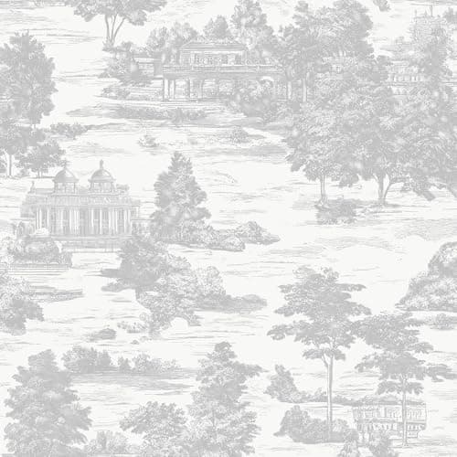 Image of Timeet Self Adhesive Wallpaper 44CM×3M Grey Tree Contact Paper Waterproof Peel and Stick Wallpaper Architectural Pattern Thicken Sticky Back Plastic Removable Vinyl Wrap for Wall Furniture Decor