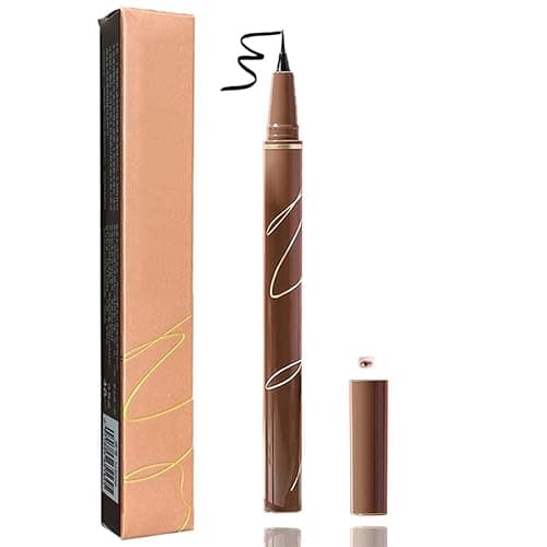 Image of Waterproof Liquid Eyeliner Pen – Ultra-Fine Precision Tip, Long-Lasting Quick-Dry Formula, Perfect for Winged Eyeliner, Cat Eyes & Natural Lower Lash Detailing (01#Jet Black)