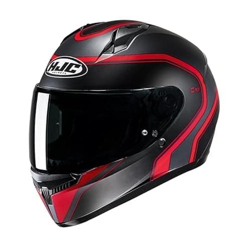 Image of HJC C10 Elie Full Face Ece22.06 Rated Motorcycle Helmet MC1SF Red (L)