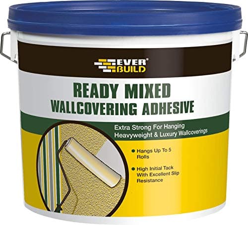 Image of Everbuild Wall Covering Adhesive – Ready Mixed – Easy To Apply – Anti-Fungal – 4.5kg