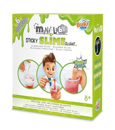 Image of Buki France Mini Lab. Kids Chemistry Set. Childrens Science Experiments. STEM Toy. Suitable for Boys & Girls 8+ (Slime)