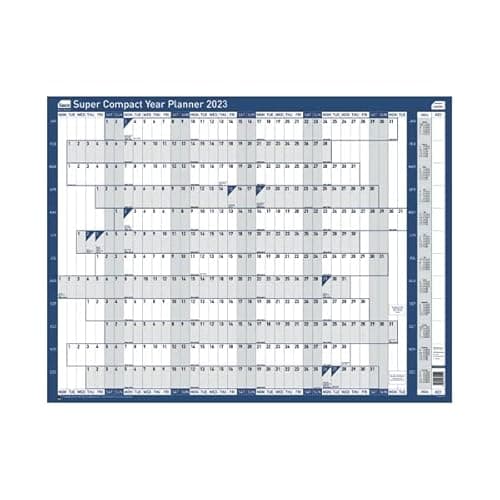 Image of 9x Sasco Super Compact Year Planner 2023 2410193 + free finchley refill pen