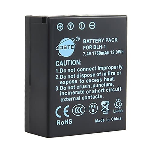 Image of DSTE BLH-1 Spare Battery Compatible for Olympus BLH1 EM1 E-M1 Mark II E-M1-2 OM-D E-M1X OM-D E-M10 Mark IV Camera