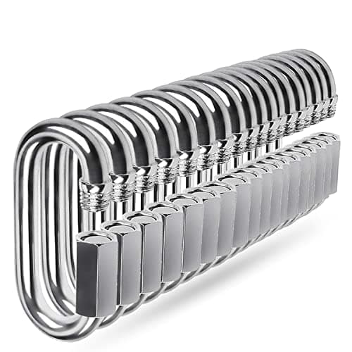 Image of Quick Link, Ekunbuy 304 Stainless Steel Heavy Duty Locking Clips Chain Connector Repair Link Buckle for Swing Outdoor Camping