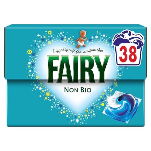 Image of Fairy Non Bio Washing Liquid Pods, Voted No1 for Sensitive Skin 38 Washes