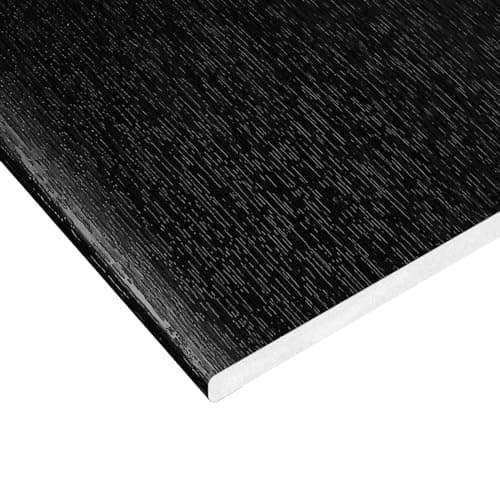 Image of Flat Utility Cover Board Reveal Liner and Soffit (2.5m) - 200mm, Black Ash