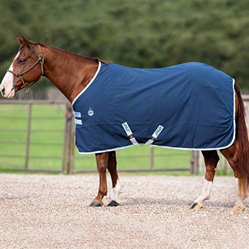 Image of Amigo Stable Sheet: Navy/Silver: 5ft6"