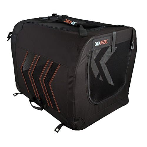 Image of RAC Easy to Assemble, Easy Transport Fabric Travel Pet Carrier, Medium, Clear