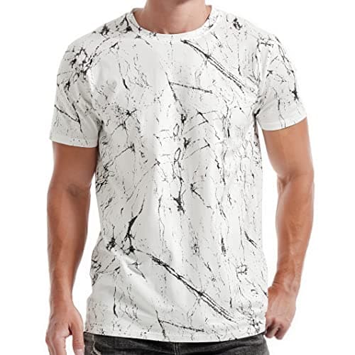 Image of RONOMO Men's Round Neck Short Sleeved T-Shirt | Medium Elasticity | Soft and Breathable | Pre Shrunk Treatment| (SH White XL)