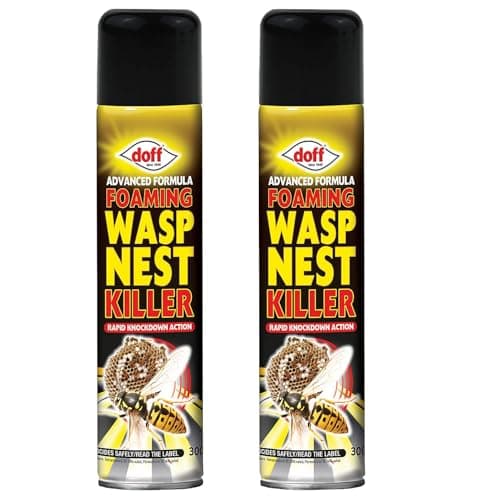 Image of Doff Wasp Nest Destroyer Foam – 300ml (Pack of 2) | Indoor & Outdoor Use | Effective Wasp Nest Removal & Control | Fast-Acting Foam for Safe Wasp Elimination