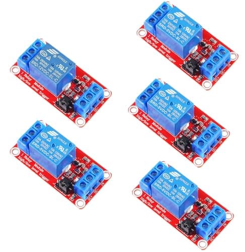 Image of RUNCCI-YUN 5pcs Relay Module DC 12V 1 Channel Relay Board with Optocoupler Isolation Support High or Low Level Trigger for Arduino