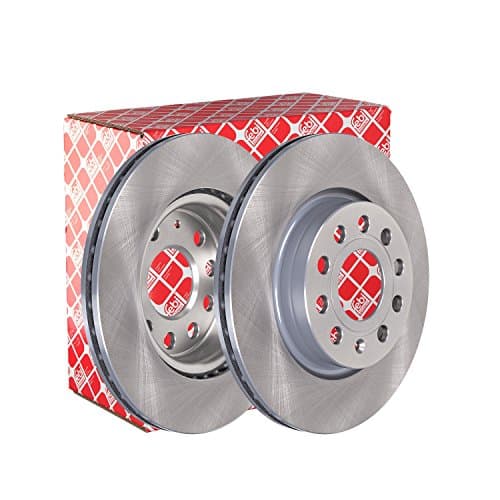 Image of febi bilstein 22904 Brake Disc Set (2 Brake Disc) front, internally ventilated, No. of Holes 5