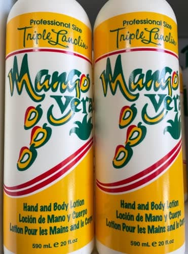 Image of 2 x Triple Lanolin Mango Vera Hand Body Lotion -440ml