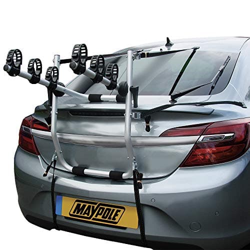 Image of Maypole Rear Mounted Alloy Cycle Carrier for 3 Bikes Total 45 kg