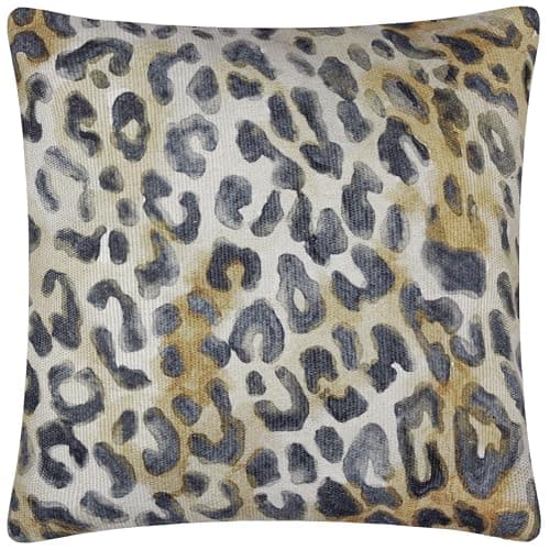 Image of Paoletti Leopardis Leopard Woven Outdoor Polyester Filled Cushion - Multicolour - 59x59cm