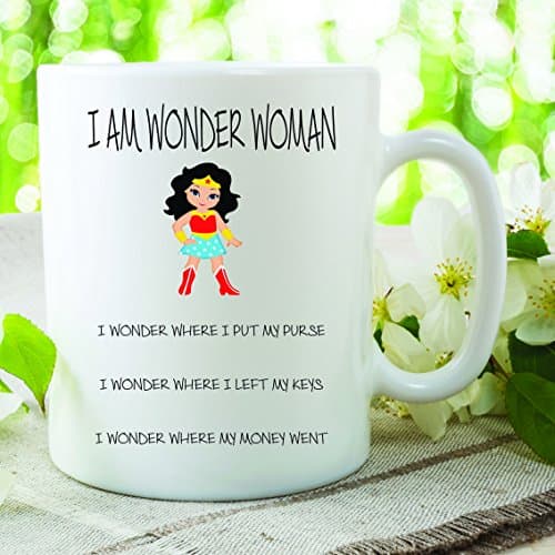 Image of I Am Wonder Woman Mug Funny Novelty Gifts Mothers Day Gift Best Friend WSDMUG554