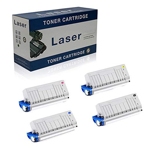 Image of Ineecink Compatible Toner Cartridge Replacement for OKI C721DN 46507616 46507615 46507614 46507613 for Use with OKI C712N C712DN Printer ,4-Pack,4 Colors