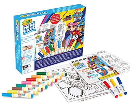 Image of CRAYOLA - Color Wonder, Paw Patrol Gift Set, Colouring Pages, Stickers, Markers Without Stain, Age 3+, 75-2832