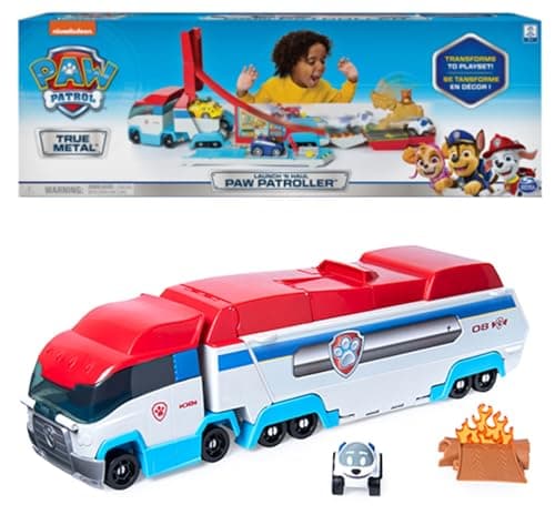 Image of Paw Patrol, Launch’N Haul PAW Patroller, Transforming 2-in-1 Track Set for True Metal Die-Cast Vehicles
