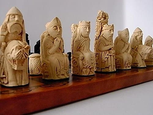 Image of Unsure-Resin Made Gothic Medieval/Isle of Lewis Style Chess Set - Full Size Complete Chess Game Pieces - Vintage & Collectors - 2 Players - Age 12+