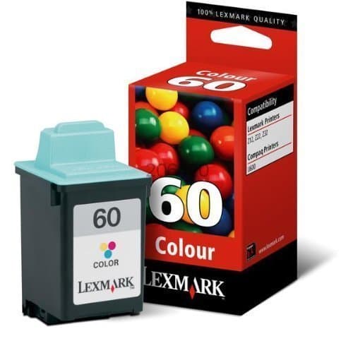 Image of Lexmark 60 Ink Cartridge – Cyan, Magenta, Yellow Ink Cartridge (Cyan, Magenta, Yellow, Lexmark Z12, Z22, Z32, Standard Yield)