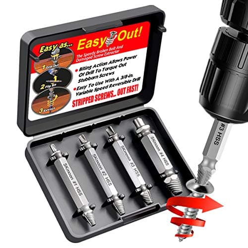 Image of SKmoon Damaged Screw Remover and Extractor Set , Made From H.S.S. 4341#, the Hardness Is 62-63hrc ( Set of 4 )