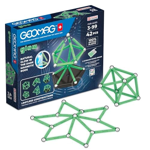 Image of GEOMAG - Glow Recycled Rods, Steel Spheres and Interlocking Panels
