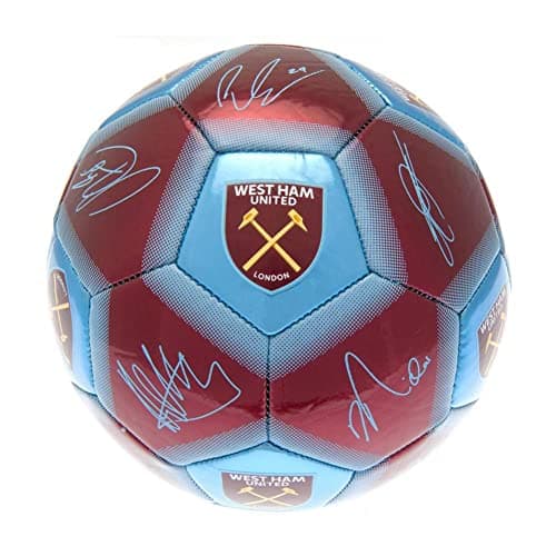 Image of West Ham United FC Signature Football (One Size) (Claret Red/Blue)