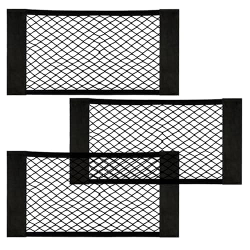 Image of EINESIN Car Boot Storage Net, Elastic String Net Mesh, Car Back Rear Trunk Seat Mesh Net, Various Sizes And Specifications (50 * 25cm(3 Pack))