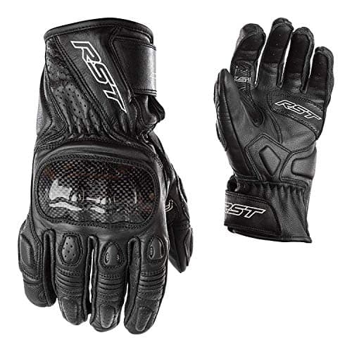 Image of RST 2123 Stunt III CE Men's Short Sports Leather Motorcycle Gloves - Black M, 09