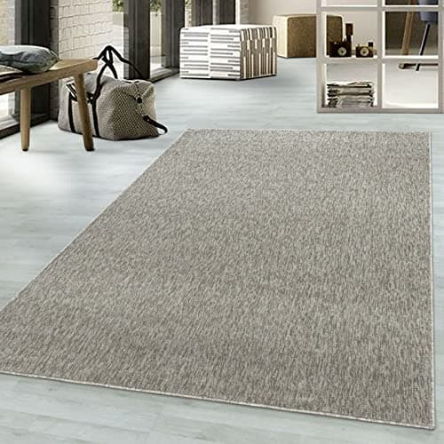 Image of viceroy bedding NIZZA Modern Rugs Living Room Carpet Mat For Bedroom Large Area Rug Hallway Kitchen Extra Large Size Short Pile Flat Weave (200cm x 290cm (6.6ft x 9.5ft), Beige)