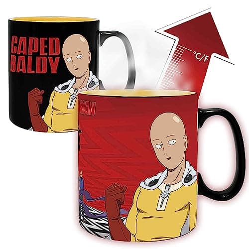 Image of ABYSTYLE One Punch Man Saitama & Garou Heat Change Mug