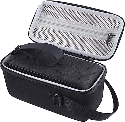 Image of Hzycwgone Travel Case for Marshall Middleton II/Middleton Bluetooth Speaker,Hard EVA Carrying Cover Shoulder Bag w/Extra Mesh Pocket for Marshall Middleton 2 Cable,Accessories,Black Grey
