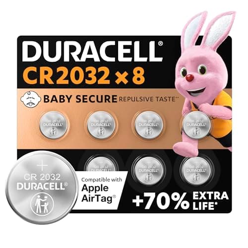 Image of 8X Duracell Cr 2032 Lithium (2 Blister Packs of 4 Batteries) 8 Batteries