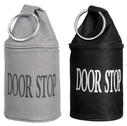 Image of Esschert Design LH146 Door Stopper with Ring, Black or Grey (Pack of 1)